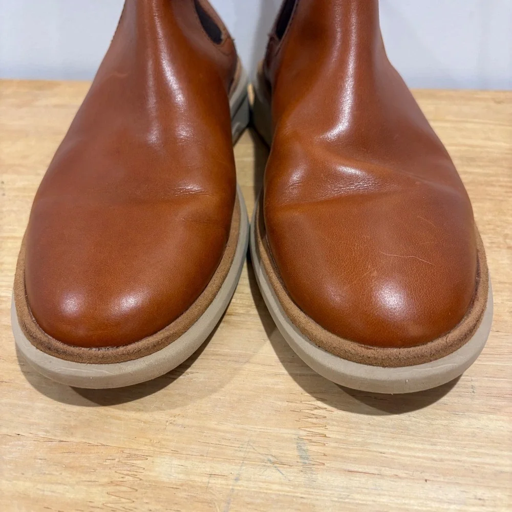 Sperry Top-Sider Gold Cup Commodore Chelsea Boots Tan 10 Leather‎ Slip On